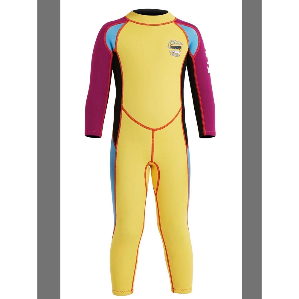 Dive & Sail Wetsuit Youth XL Yellow Excellent Full Body Neoprene 2.5mm X-Manta